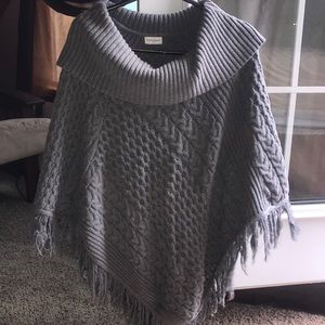 Gray poncho shrug!